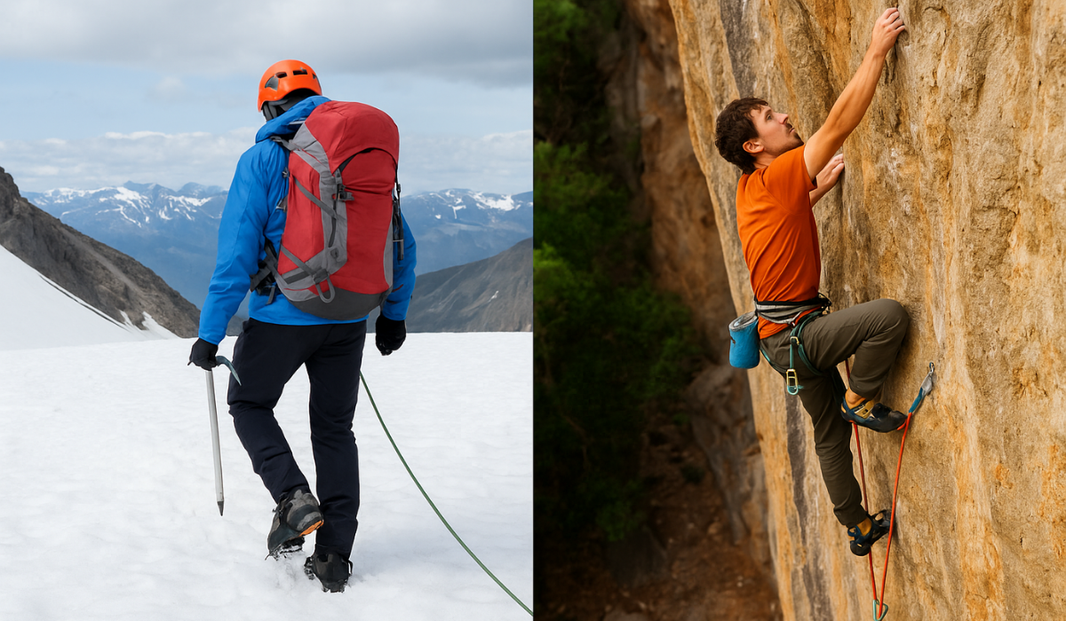 У чому різниця між альпінізмом і скелелазінням?