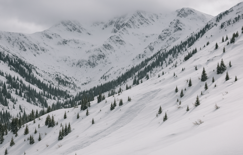 Зони ризику сезонність лавин у Карпатах